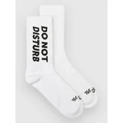 The Dudes Do Not Disturb Tennis Socks white