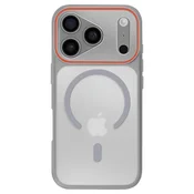 AVIZAR MagSafe ovitek za iPhone 17 Pro Max, dvomaterialna zaščita, trda hrbtna stran, Siva, (5000190112)