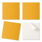 shumee Komplet potiskanih vinilnih ploščic - dekoracija za spalnico svetlo oranžne barve 20x20x20 cm