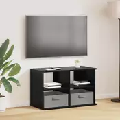 Stalak za TV s ladicama Crni hrast 79 x 40 x 48 cm