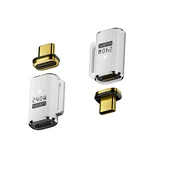 INF Magnetni adapter: USB-C ženski na USB-C moški ravni priključek, 240 W magnetno polnjenje White, (5000291545)