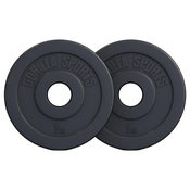 Gorilla Sports Set plasticnih olimpijskih tegova 10 kg (2 x 5 kg) ( 101204-00006-0016 )