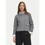 Tommy Hilfiger Pletena jopica WW0WW51426 Siva Regular Fit