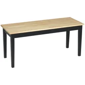 Homestar Klop 2-sedežni 102x36x45 cm naravni