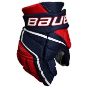 Hokejske rokavice Bauer Vapor 3X PRO Navy/Red/White Junior 10 palcev