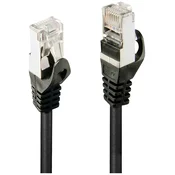 LINDY LINDY 48380 RJ45 omrežni kabel\, Patch kabel CAT 5e F/UTP 0.50 m črna 1 kos, (20419983)