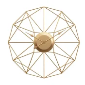 Dizajnerska stenska ura MODENA Gold 60cm