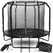 SkyFlyer trampolin črni – 244 cm