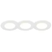 Set 3 vgradnih reflektorjev belih, vključno z LED 3000K 4W IP65 - Blanca