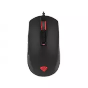 NATEC GENESIS Gejmerski miš KRYPTON 300 (Crni) NMG-1409 Opticki, 4000dpi, Dizajniran za desnu ruku, Crna