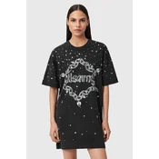 Bombažna obleka AllSaints DRIP