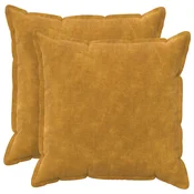 vidaXL Prevleka za blazino 2 pcs HOUTEN Rumena 80 x 80 cm Mikrofibra