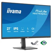 IIYAMA Monitor LED XB2793QSU-B1 27 2560 x 1440 75Hz IPS 350cd 1ms HDMI DP USB HUB height, swivel, tilt, pivot Pro