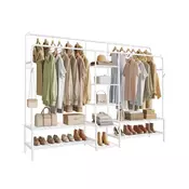 Songmics Oblečni regal 45x195x1728 cm bel