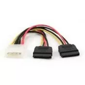 GEMBIRD - Power Supply Internal Y-Splitter, 5.25in (Molex) to 2x SATA