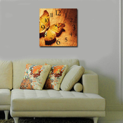 Opviq MDF Zidni sat 40x40cm Šareni