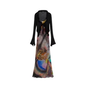 Desigual Obleka modra / mauve / jastog / črna
