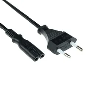 ACT AK5242 napajalni kabel Euro moški - C7 ženski 3m črn