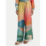 Maaji Hlače iz tkanine Sakura Scenery Ophelia PT1836CPA007 Rumena Relaxed Fit