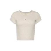 Calvin Klein Jeans Majica ecru/svetlo siva/bordo