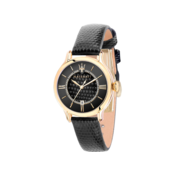 Maserati Epoca Ladys Wristwatch Quartz O 34 mm 10 ATM Pin Buckle Stainless Steel Bracelet Stainless Steel Case Black R8851118501