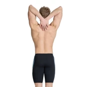 Mens swimsuit arena planet water swim jammer black/white multi s -