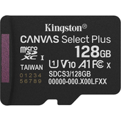 Memorije kartice KINGSTON SDCS3/128GBSP/microSDXC/128GB/Class10 U1/150MB/s