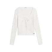 Tommy Jeans Pletena jopa bela