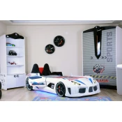 Hanah Home Deciji krevet - auto Crni