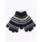 Yoclub Kidss Boys Five-Finger Gloves RED-0118C-AA50-004