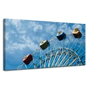 shumee Platno s tiskom Arhitektura Zabaviščni park 120x60