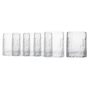 6-piece water glass set, made of glass, 285ml, Oak - Borgonovo