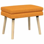 Vidaxl Dvojna klop Temno rumena 60 x 40 x 46 cm Blago
