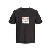 Jack & Jones Plus Majica JORHyeres  roza / črna / bela