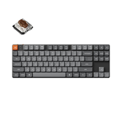 Keychron Keychron K1 Max Brezžična Mehanska Tipkovnica Low-Profile, Bluetooth/2.4 GHz, Bela osvetlitev, Gateron Brown, US Layout, K1M-A3, (21733816)