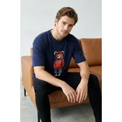 Trendyol Muška majica Tmnss25Ts00158, Tamnoplava