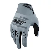 Motocross rukavice Shot Vision sive