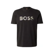 BOSS Majica Insignia taupe siva / bazalt siva / svijetlosiva / crna