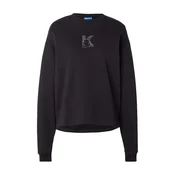 KARL LAGERFELD JEANS Majica črna/srebrna