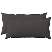 vidaXL Prevleka za blazino 2 kos HEERLEN Temno siva 40 x 70 cm Blago