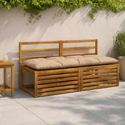 vidaXL Blazina za klop VIANEN 100% poliester Peščena 150 x 60 x 12 cm