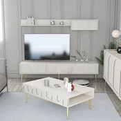 Hanah Home Set TV komoda i klub sto Lyon 3, 4 komada, Krem