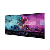 tulup.si Zidna obloga za kuhinju Dj konzole pisane luči 125x50 cm
