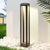 Lucande Lucidna LED luč za osvetlitev poti Fery, antracit, kovina, 80 cm, IP65 - Sodobni