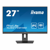 IIYAMA Monitor LED XUB2792HSC-B5 27 IPS matte 1920 x 1080 @75Hz 1000:1 4ms HDMI DP USB-C 65W USB-Hub 3.0, height, swivel, tilt, pivot (rotation both sides), 3y - XUB2792HSC-B5