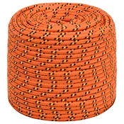 vidaXL Večnamenska uporabna vrv 10 mm 250 m Oranžna PP