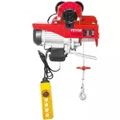 VEVOR Električni dvigalo z jekleno vrvjo in vozičkom PA1000 50x18x41 cm 1000 kg