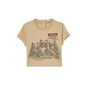 Levis Kids Majica FEED THE BEARS nude/rdeča/črna