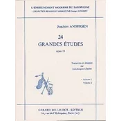 ANDERSEN:24 GRANDES ETUDES OP.15 VOL.1