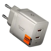 Stenski 47W polnilec Spigen EE472EU (ACH10451) 2x USB-C, Quantum Boost - natural titanium